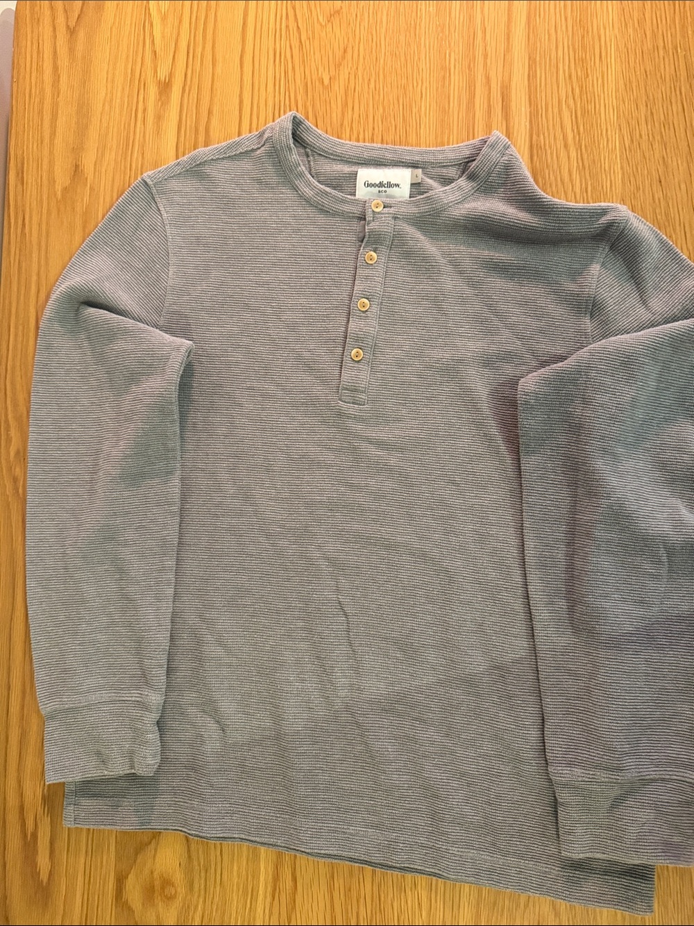 Goodfellow & Co Gray Long-Sleeve Henley